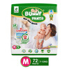 Bummy Pants Baby Diaper - M | Ultra Dry Comfort | 360 Protection | 12Hr Absorption - (1 X 72Pcs)