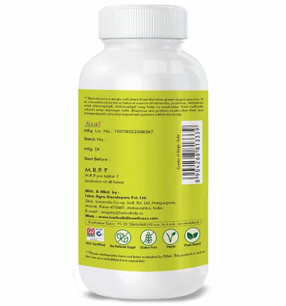 Ayurvedic Life Spirulina Tablets 120 Count Pack Of 2 Natural