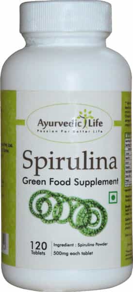 Ayurvedic Life Spirulina Tablets 120 Count Pack Of 2 Natural