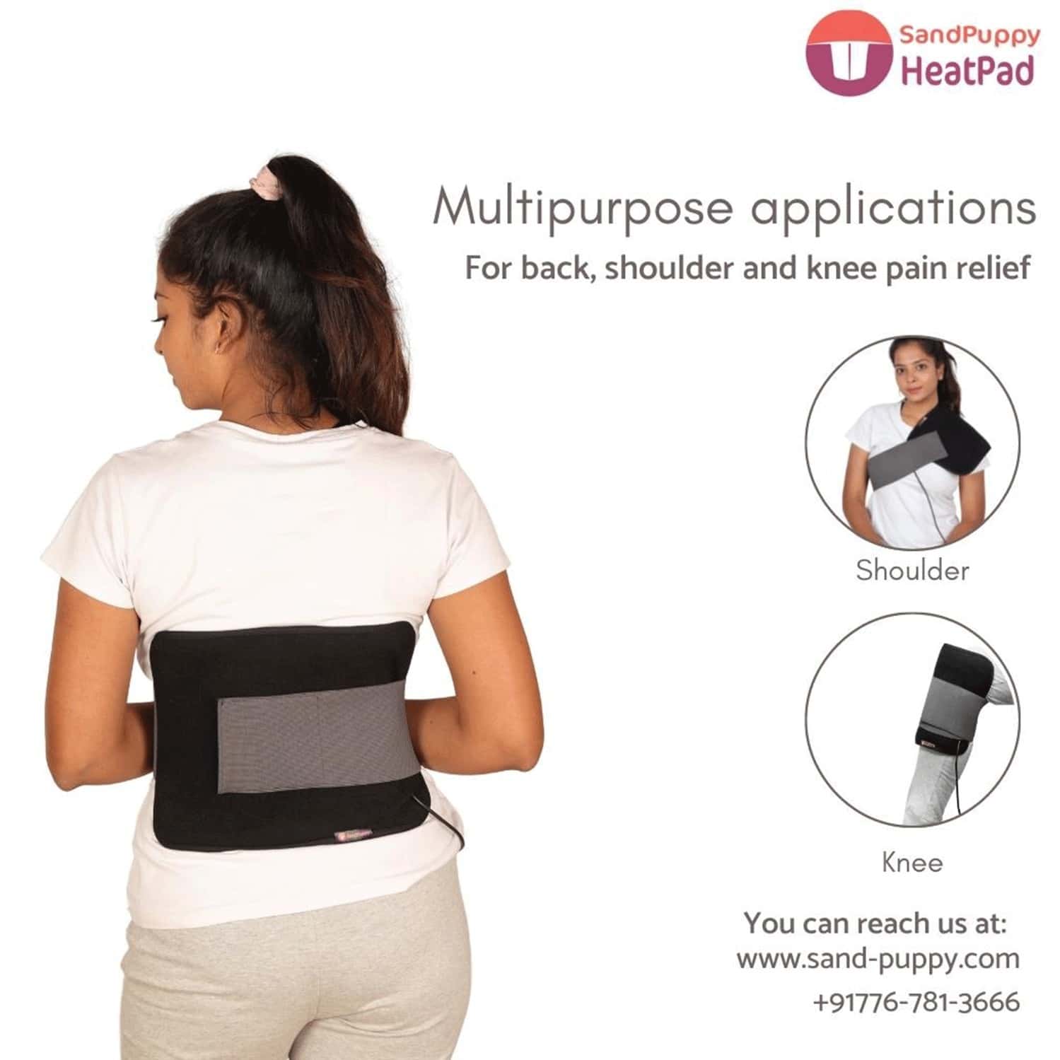 Buy SANDPUPPY HEATPAD WIRELESS HEATING STRAP FOR JOINT PAINS FOR KNEE