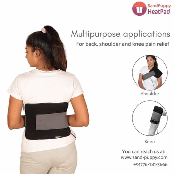 Sandpuppy Heatpad- Wireless Heating Strap For Joint Pains For Knee Ankle Elbow Pain