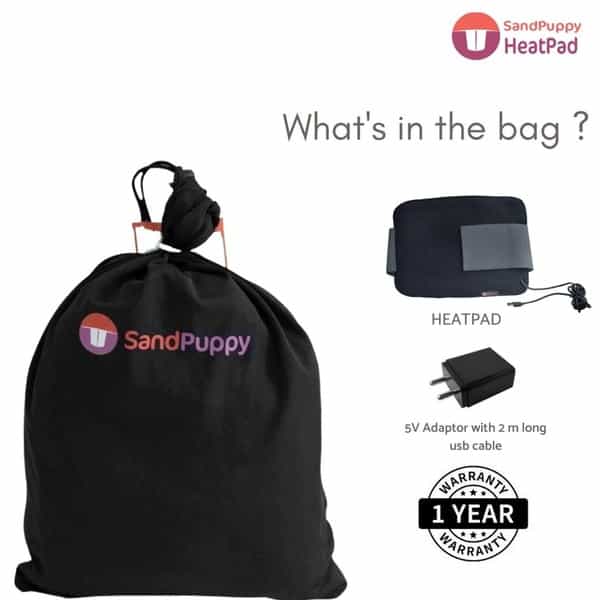 Sandpuppy Heatpad- Wireless Heating Strap For Joint Pains For Knee Ankle Elbow Pain