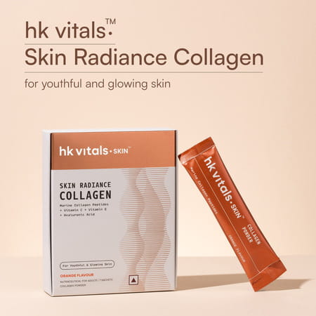 Hk Vitals Skin Radiance Marine Collagen Supplement (Orange | Pack Of 7)