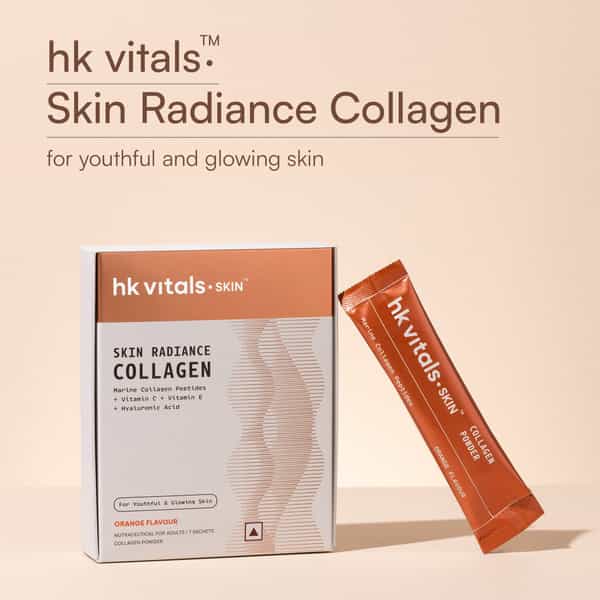 Hk Vitals Skin Radiance Marine Collagen Supplement (Orange | Pack Of 7)