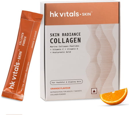 Hk Vitals Skin Radiance Marine Collagen Supplement (Orange | Pack Of 7)