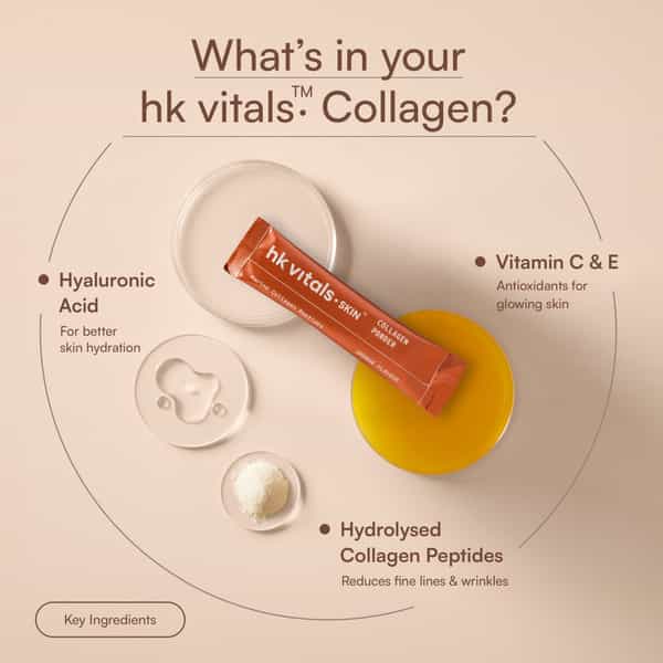 Hk Vitals Skin Radiance Marine Collagen Supplement (Orange | Pack Of 7)
