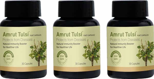 Amrut Tulsi Capsules 30 Capsules (Pack Of 3)