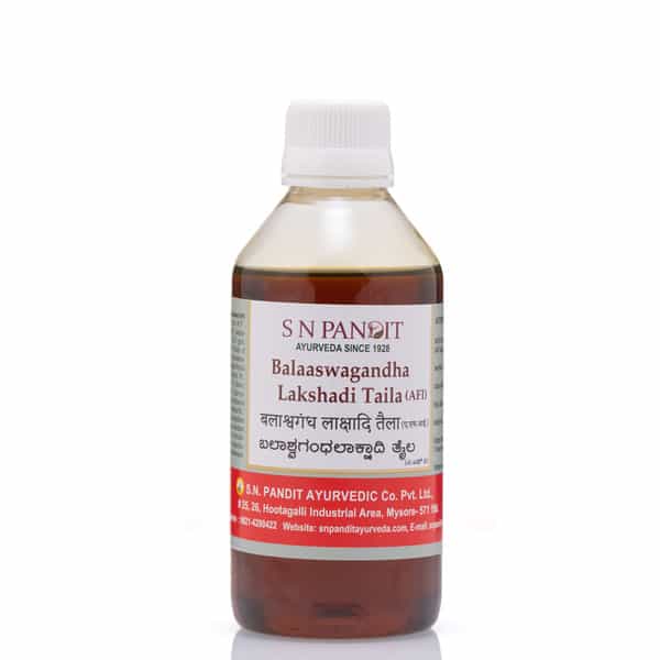 S N Pandit Ayurveda Bala Aswagandha Lakshadi Taila - 500Ml
