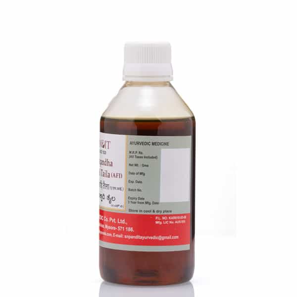 S N Pandit Ayurveda Bala Aswagandha Lakshadi Taila - 500Ml