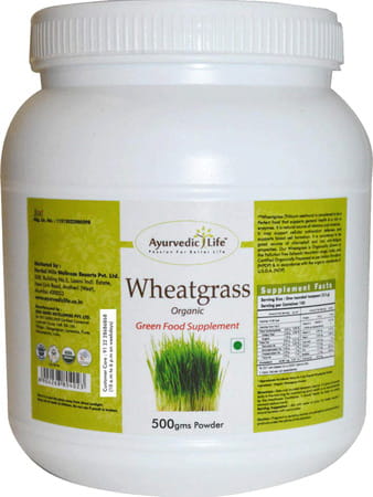 Ayurvedic Life Wheatgrass 500gms Powder (Pack Of 5)
