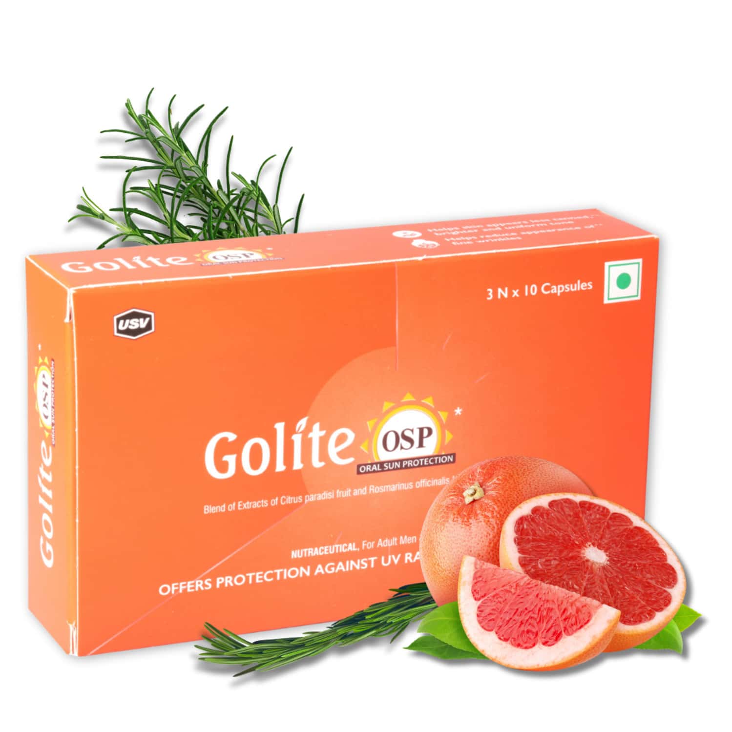 Golite Osp Oral Sun Protection Strip Of 10 Capsules