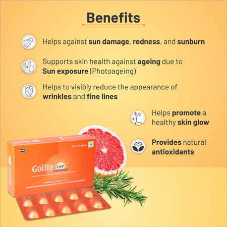 Golite Osp Oral Sun Protection Strip Of 10 Capsules