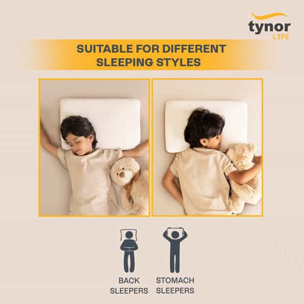 Tynor Ortho Memory Child Pillow White Universal 1 Unit