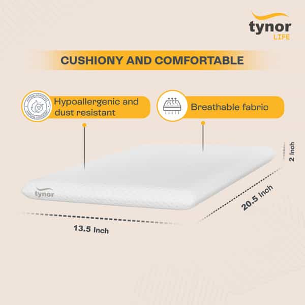 Tynor Ortho Memory Child Pillow White Universal 1 Unit