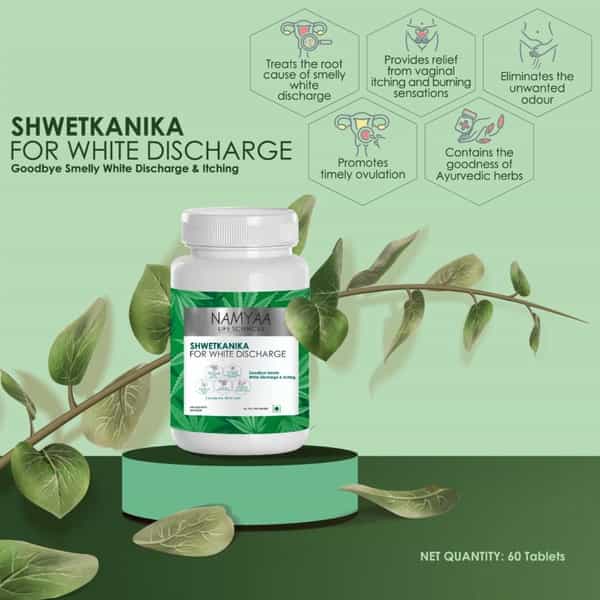Namyaa Shwetkanika For White Discharge - Pack Of 60 Tablets - 100 G