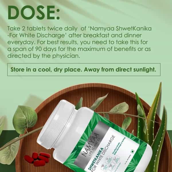 Namyaa Shwetkanika For White Discharge - Pack Of 60 Tablets - 100 G