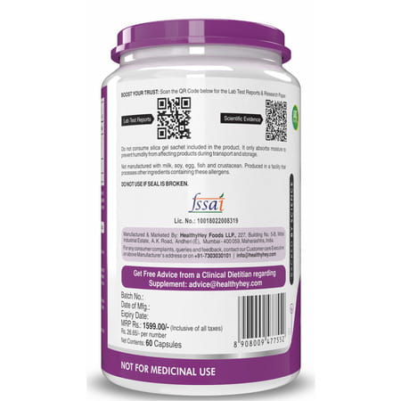 Healthyhey Nutrition Coq10-105Mg - 60 Veg Capsules