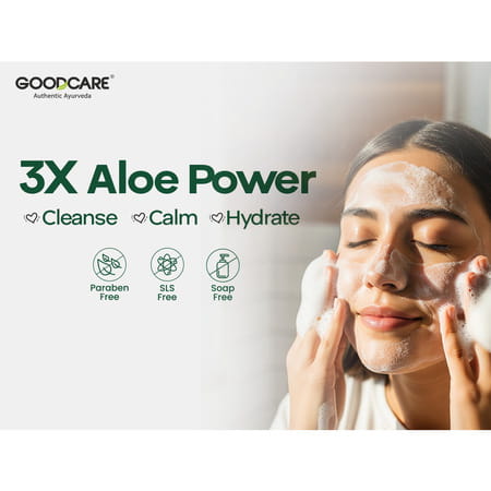 Goodcare Aloe Vera Foaming Face Wash | Soap | Sls & Paraben Free | All Skin Types - 150ml
