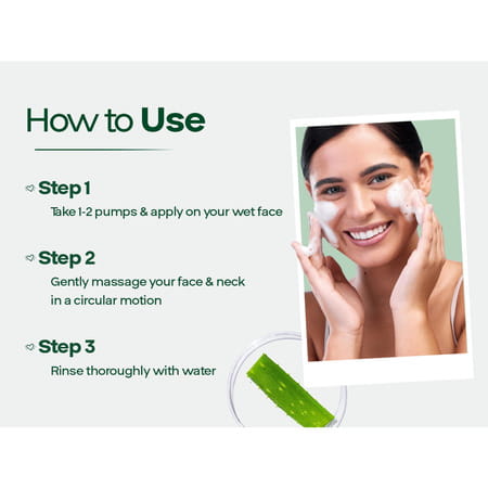 Goodcare Aloe Vera Foaming Face Wash | Soap | Sls & Paraben Free | All Skin Types - 150ml