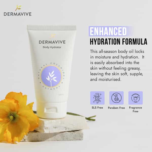 Dermavive Intensive Body Hydrating Oil - 120Ml