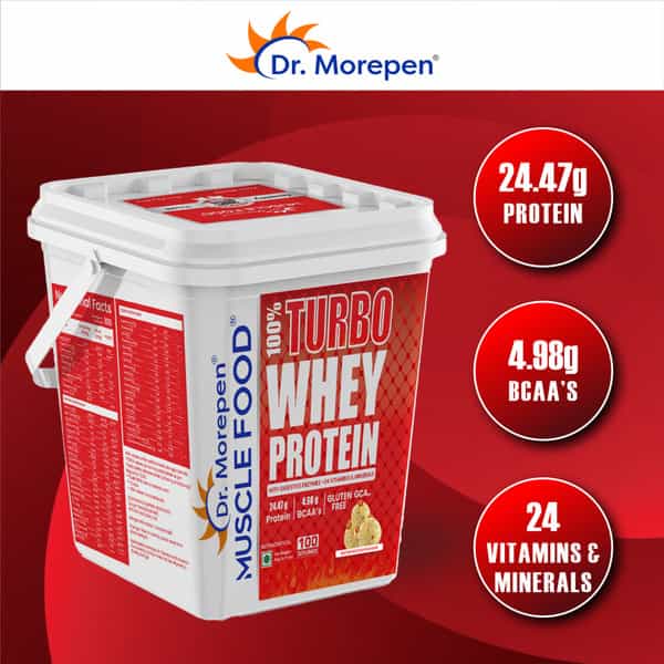 Dr. Morepen Turbo Whey Butter Scotch 4Kg