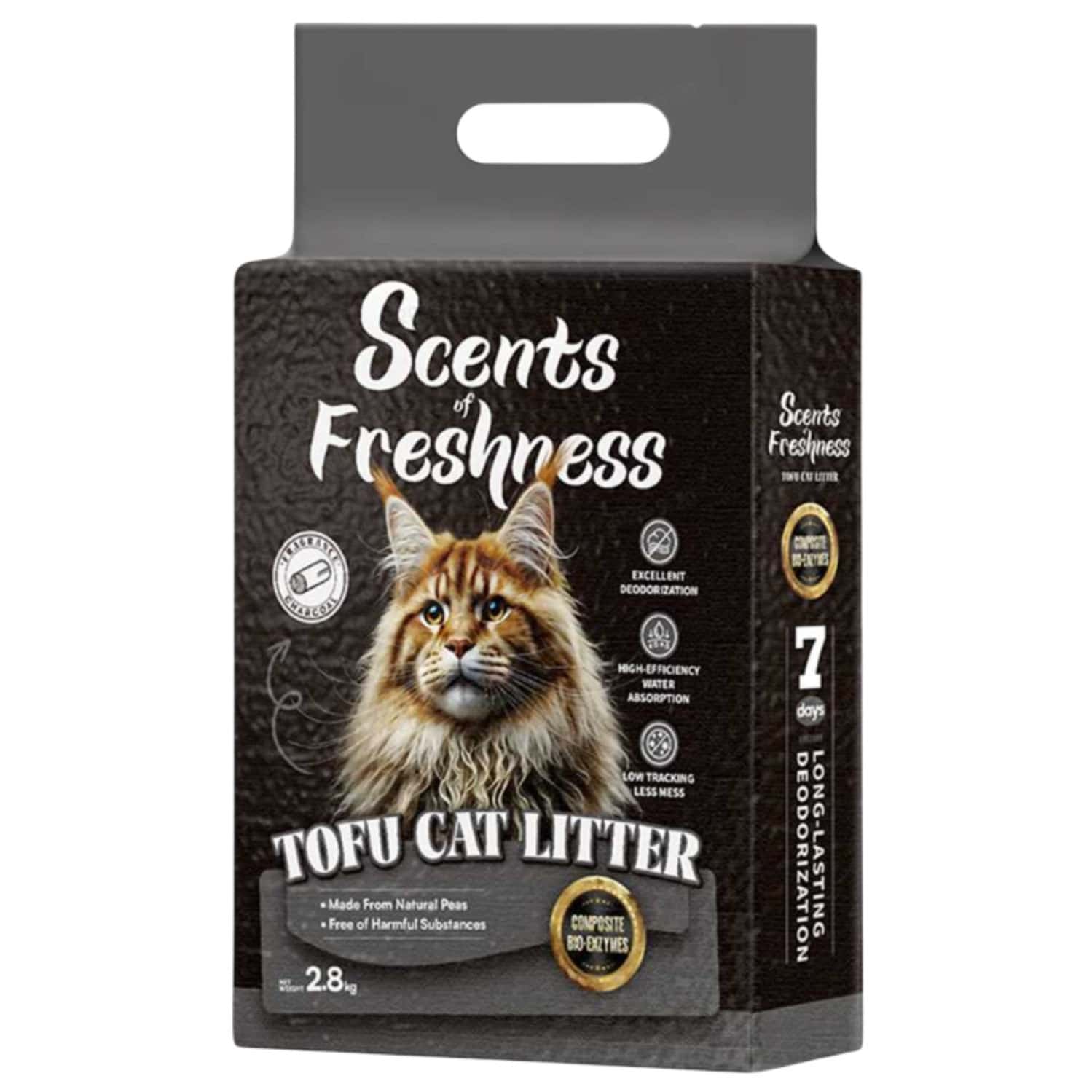 Scents Of Freshness - Premium Grade: 1 Percent Charcoal Black Color - 2.8kg - 2mm (Gray)