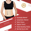 Mom & World Tummy Trimmer 8" Abdominal Belt Body Shaper Belt | Brown Colour Belt Small Size