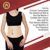 Mom & World Tummy Trimmer 8" Abdominal Belt Body Shaper Belt | Brown Colour Belt Small Size