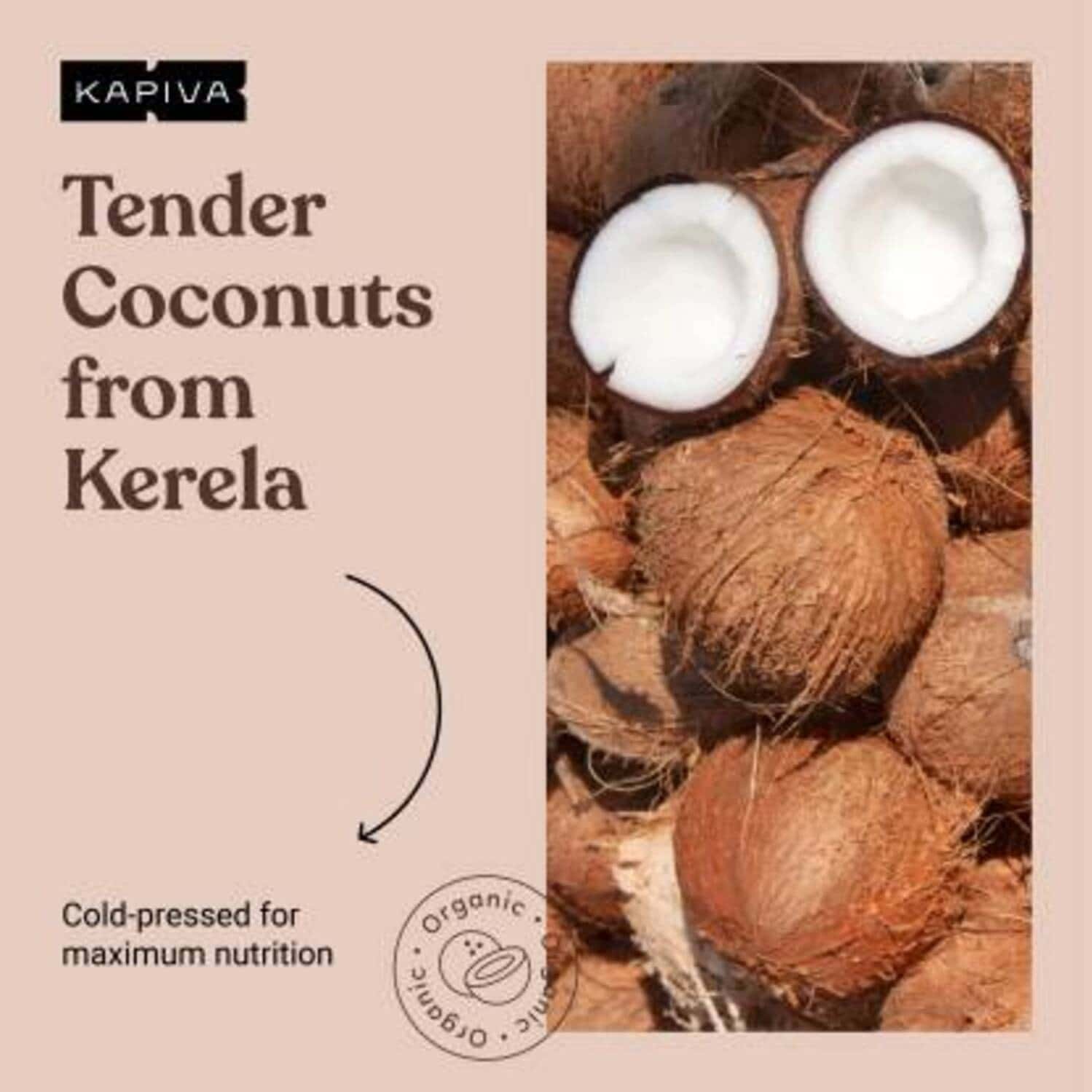 Buy KAPIVA KERALA VIRGIN COCONUT OIL (COLDPRESSED FOR MAXIMUM