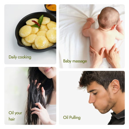 Kapiva Kerala Virgin Coconut Oil (Cold-Pressed For Maximum Nutrition) -500 Ml