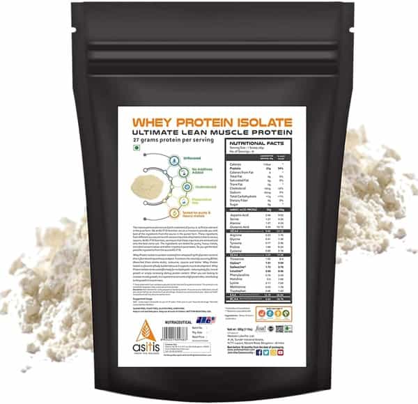 As-It-Is Nutrition Whey Protein Isolate Powder 500 Gm