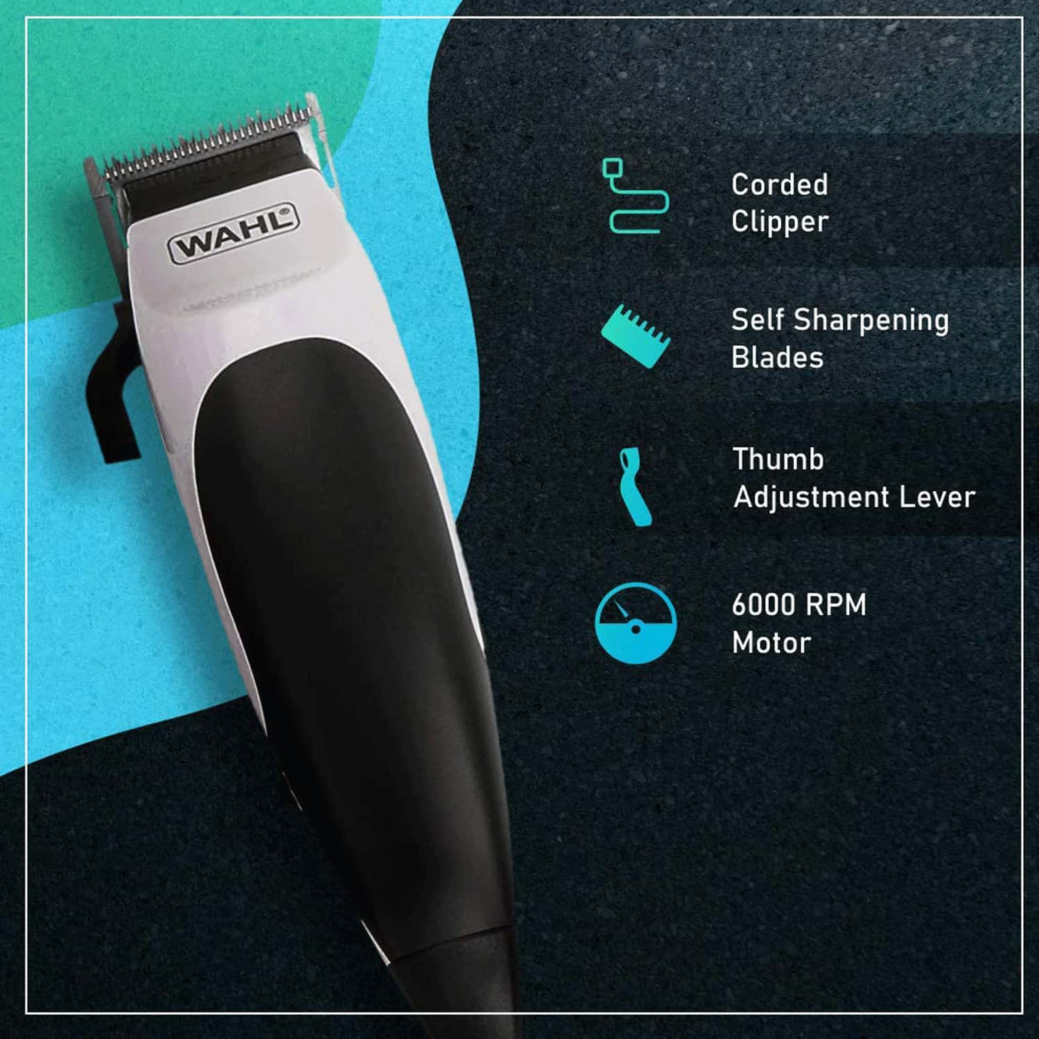 Buy WAHL 92434724 HOME CUT COMPLETE HAIR CUTTING CLIPPER (BLACK) Online & Get Upto 60 OFF at
