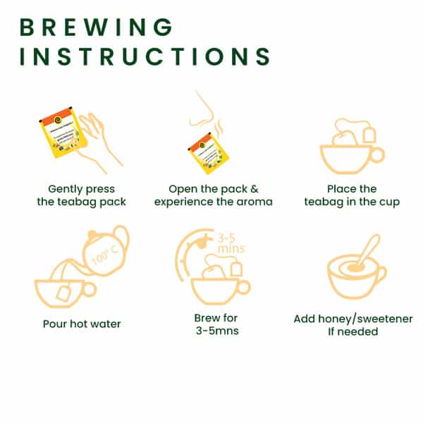 Roshi Immunicare Green Tea - 25 Tea Bags
