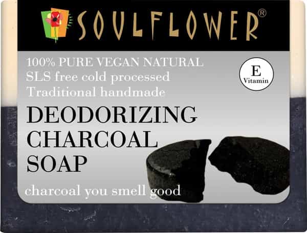 Soulflower Deodorizing Charcoal Soap 150Gm