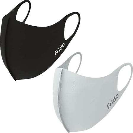 Frido Ultra Comfortable Silver+ Unisex 5 Gray+5 Black Face Mask Combo|Medium Size|Reusable|Imported