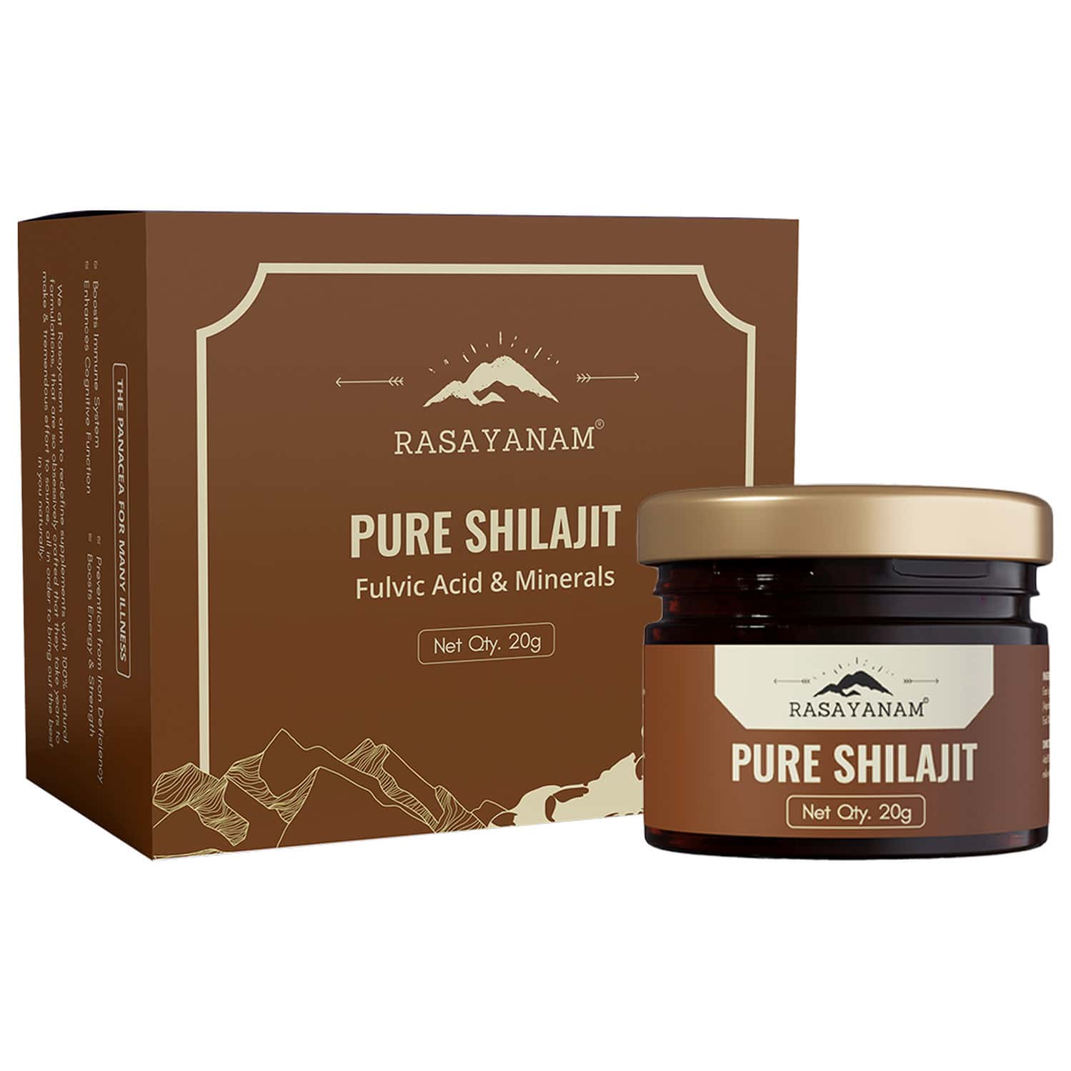 Rasayanam Pure Shilajit |75% Fulvic Acid For Energy & Stamina|20g Pack Of 1
