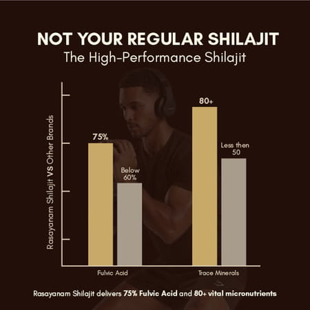 Rasayanam Pure Shilajit |75% Fulvic Acid For Energy & Stamina|20g Pack Of 1