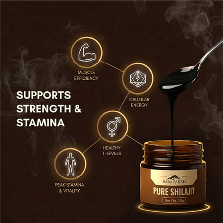 Rasayanam Pure Shilajit |75% Fulvic Acid For Energy & Stamina|20g Pack Of 1