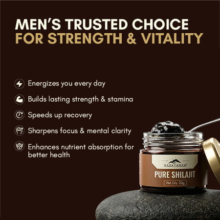 Rasayanam Pure Shilajit |75% Fulvic Acid For Energy & Stamina|20g Pack Of 1