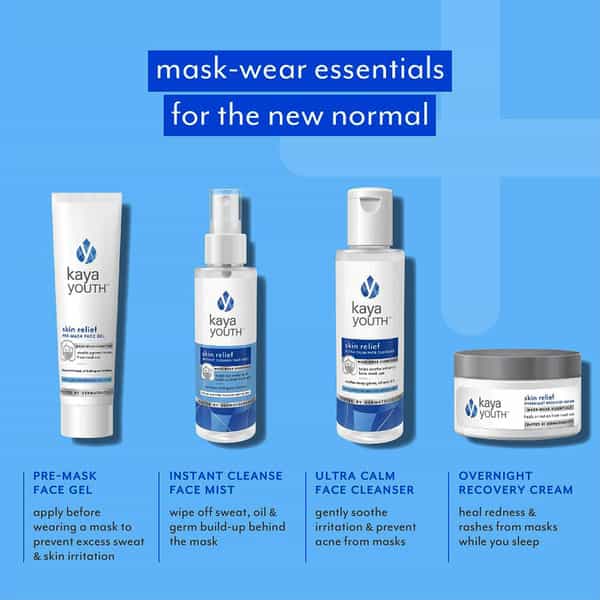 Kaya Youth Skin Relief Ultra Calm Face Cleanser-Soothes Irritation From Face Masks - 95 Ml