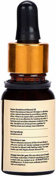 Kapiva Sandalwood Natural Oil Aroma Therapy 15 Ml