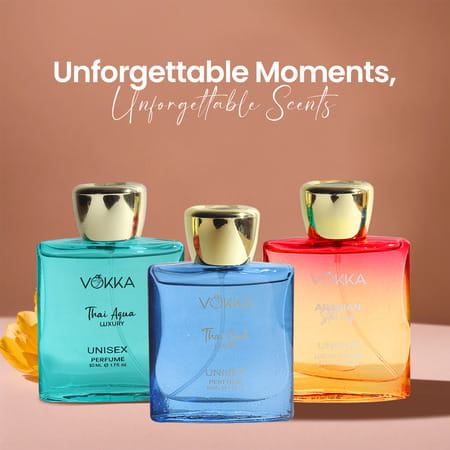 Vokka Gift Of Love 150ml - 3 X 50ml Luxury Long Lasting Perfume Gift Set For Men & Women