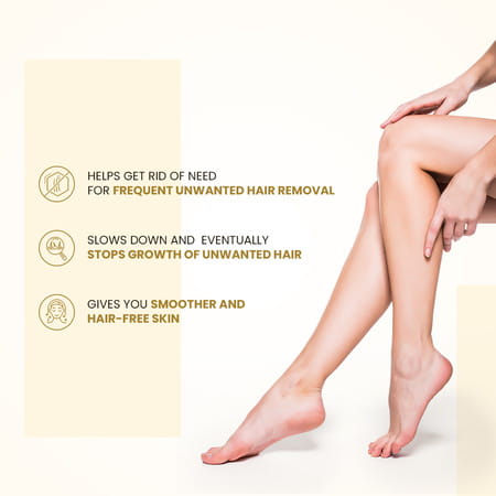 Neud Natural Hair Inhibitor For Permanent Reduction Of Unwanted Hair | Unisex - 4 Packs 80gm Each
