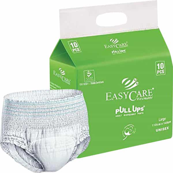 Easy Care Pullup Adult Disposable Pants Size Extra Large 10