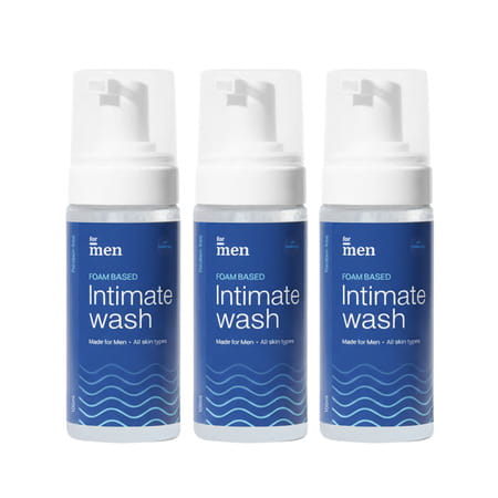 Formen Foam Based Intimate Wash Anti Bacterial | Anti Fungal Sulphate & Paraben Free 100ml-Pack Of 3