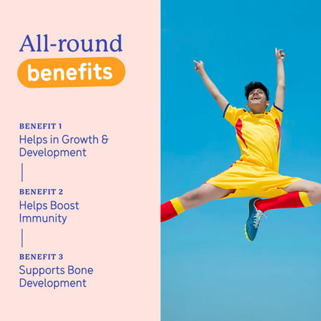 Gritzo Supermilk Growth+ (Formerly Height+) Unsweetened (13+Y Boys) (Creamy Vanilla | 400g)