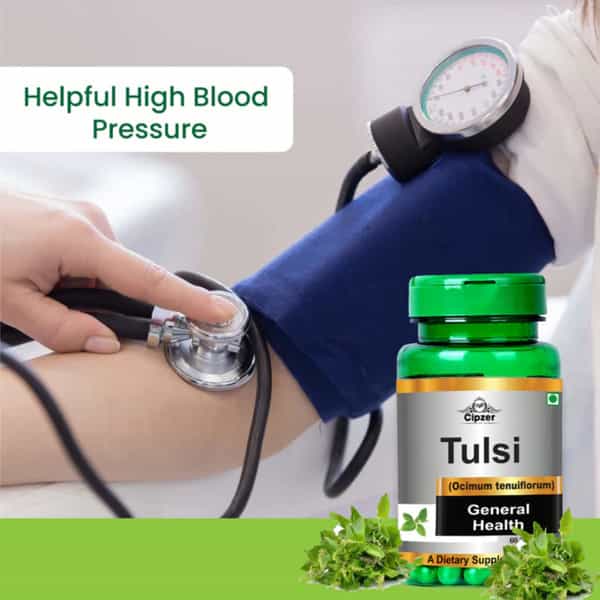 Cipzer Tulsi 30 Capsules | Supports Calmness| Stress Relief & Overall Wellness