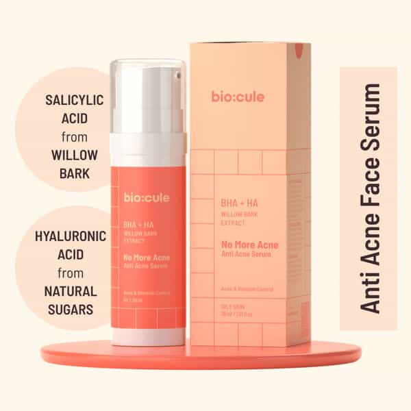 Biocule No More Acne Face Serum With Salicylic Acid (Bha) For Acne & Blemish Control (30 Ml)