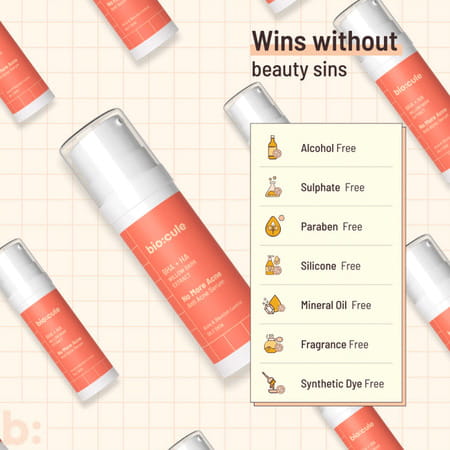 Biocule No More Acne Face Serum With Salicylic Acid (Bha) For Acne & Blemish Control (30 Ml)