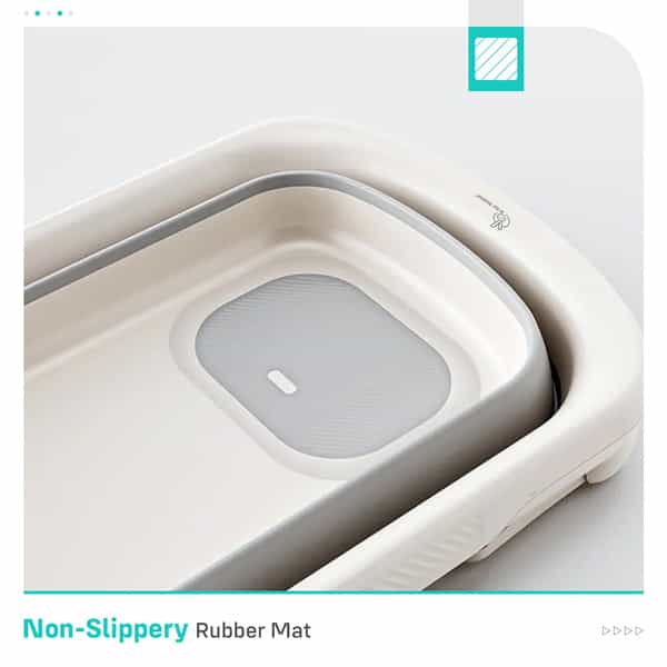 R For Rabbit Bubble Double Smart Baby Bath Tub - Grey White